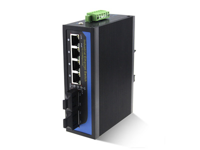 100M 2光4电工业级以太网交换机